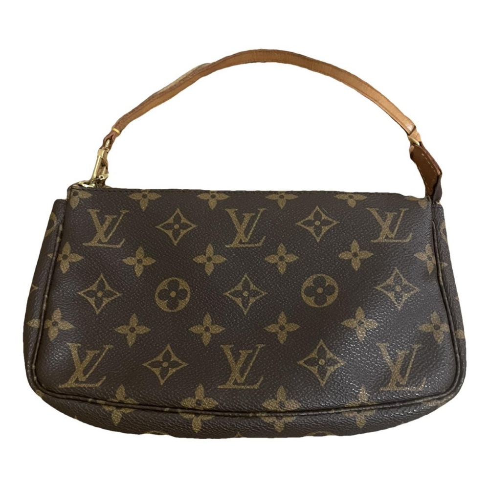 Authentic LV pochette accessoire leather handbag